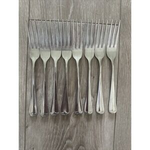 8 Towle ASHLEY Stainless 18/8 Supreme Cocktail Seafood Forks Silverware Flatware